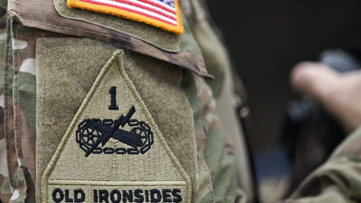 old ironsides patch on a u.s. army uniform
