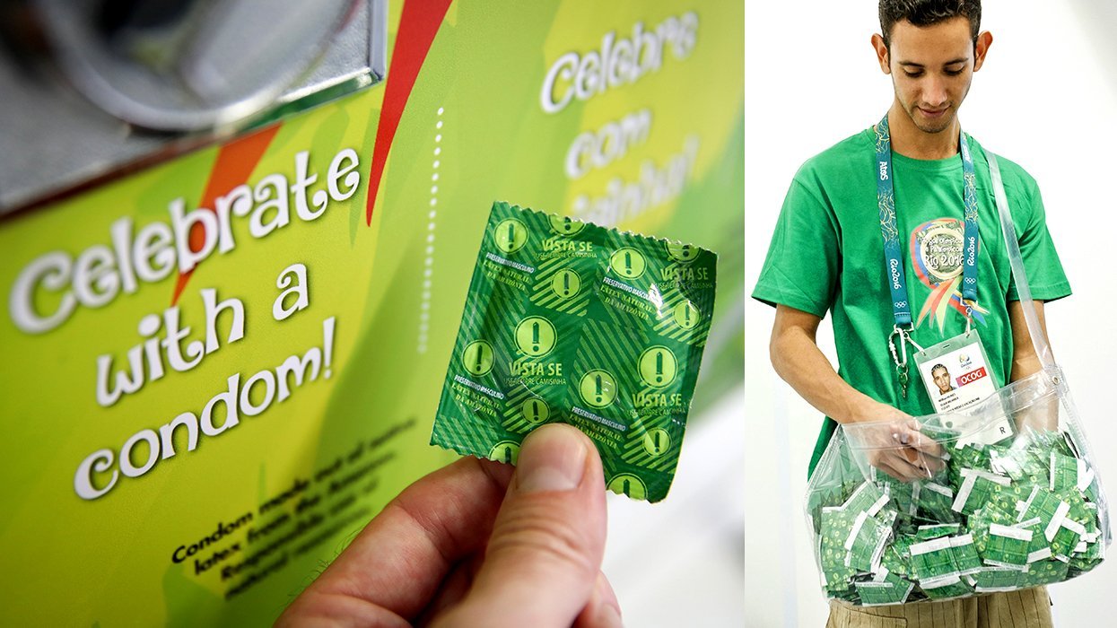 olympics giving away free condoms to athletes