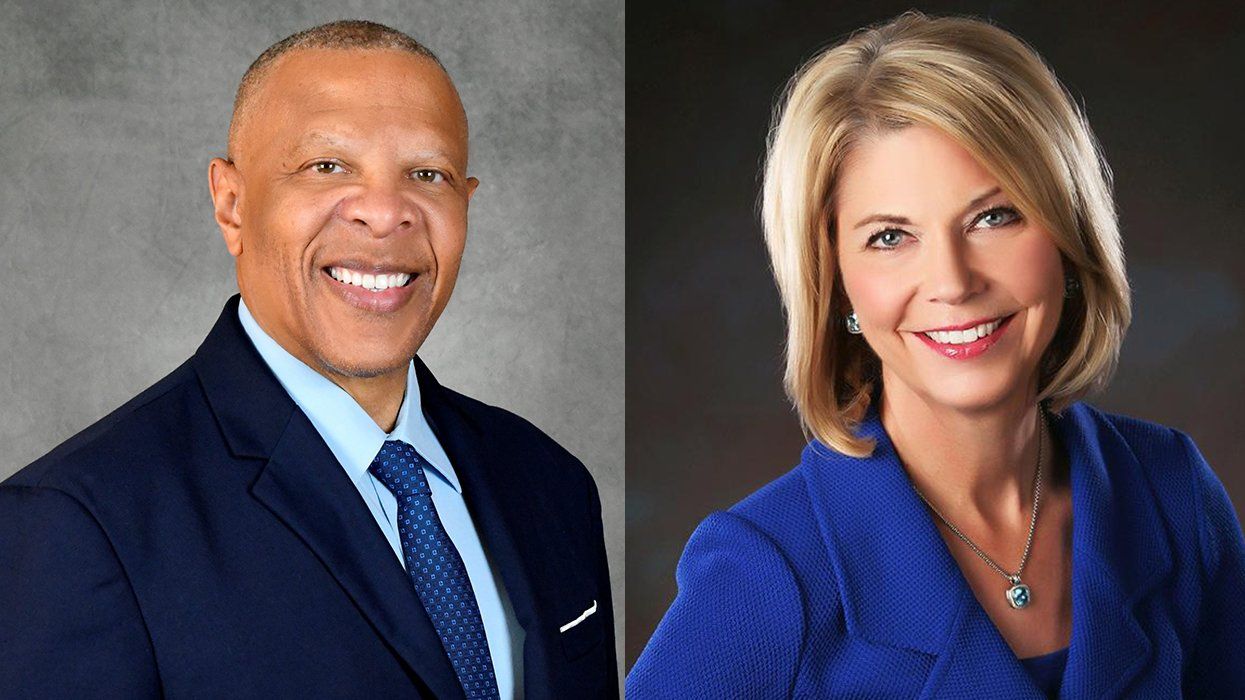 Omaha mayoral candidates John Ewing and Jean Stothert