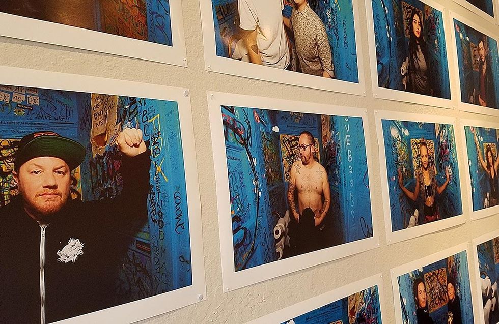 On display, the photos by Lauren Tabak and Susie Smith