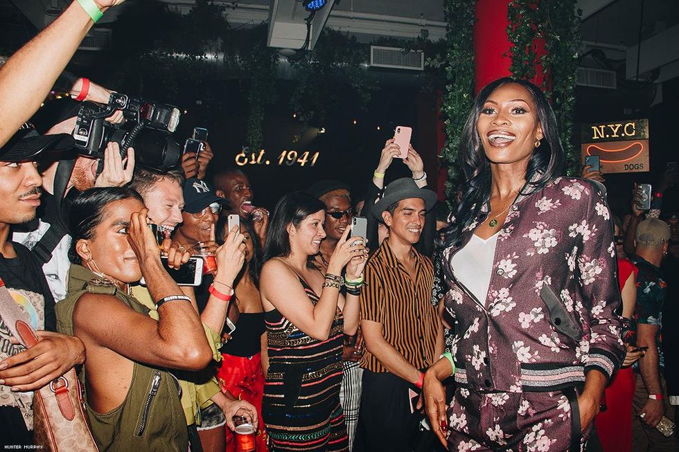 On Sunday night, Coach honored model, activist, and actress Dominique Jackson and her work with Destination Tomorrow at the Coach Signature Ball 2018.