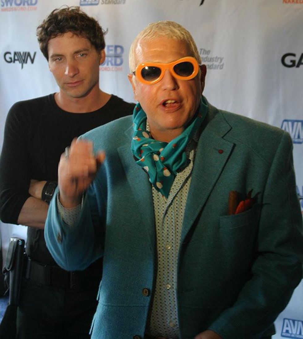 On the red carpet GAYVN Awards, 2009 with assistant Mark Cirillo.