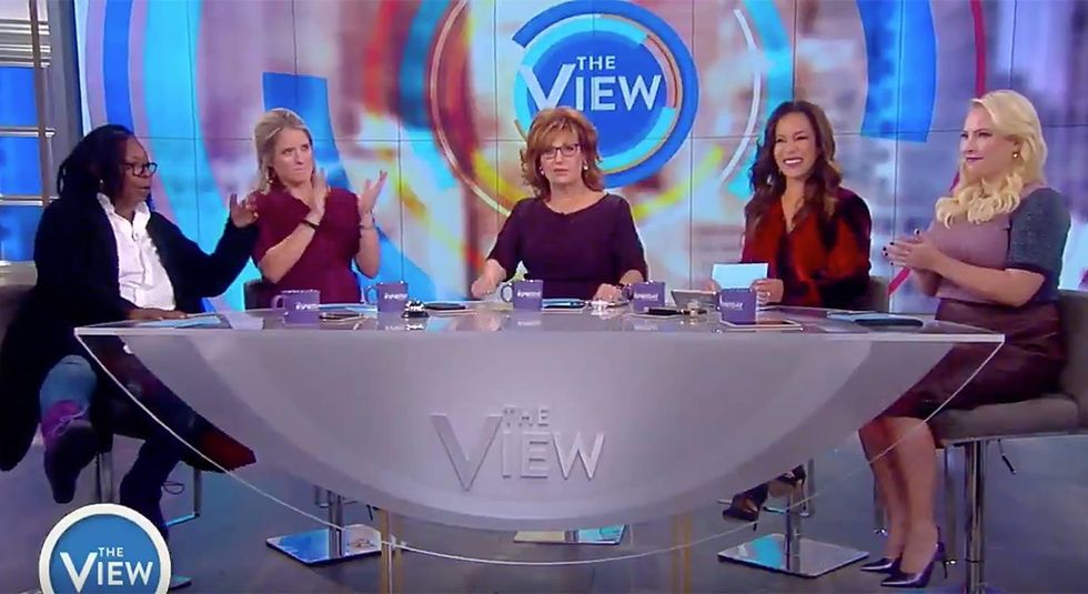 On The View all the co-hosts wore purple and the official twitter account sent out a message of support for LGBTQ youth who face bullying.