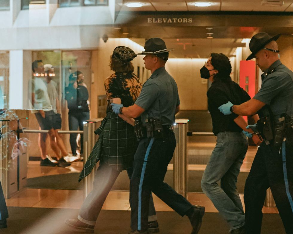 Organizers get arrested