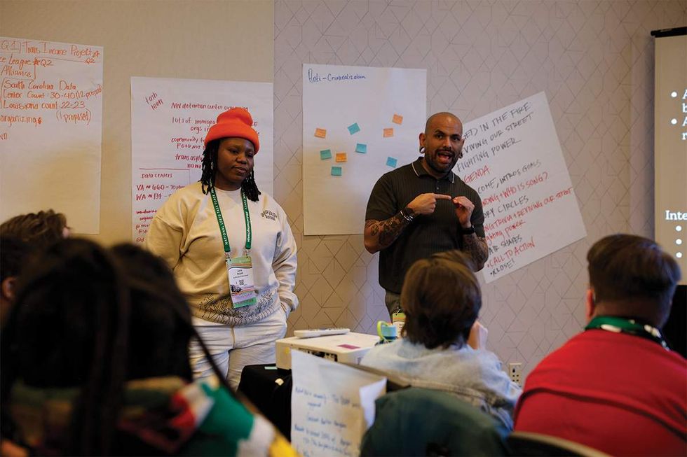 Organizing session at the Creating Change annual conference