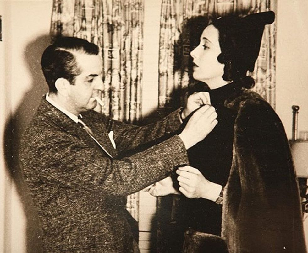 Orry-Kelly fitting a costume