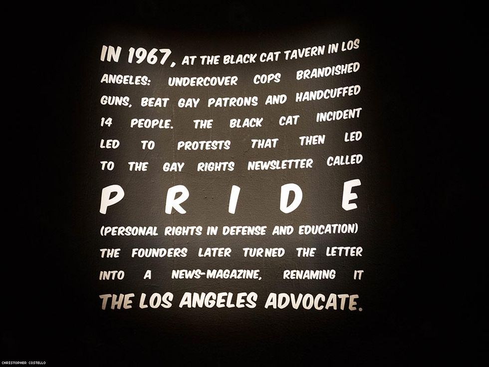 Our Origin Story Projected Above the Party