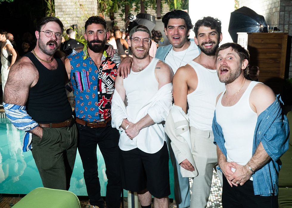 OUT ADVOCATE Magazines Cover Party June 2024 rooftop party gays