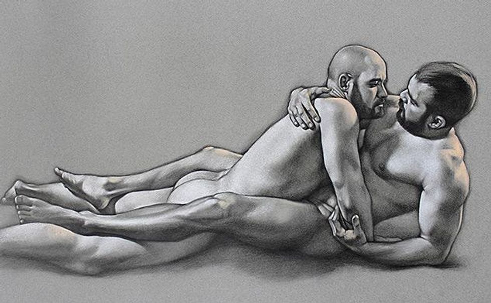 Pablo-and-palo-charcoal-and-pastel-drawing-by-chris-lopezx633_0