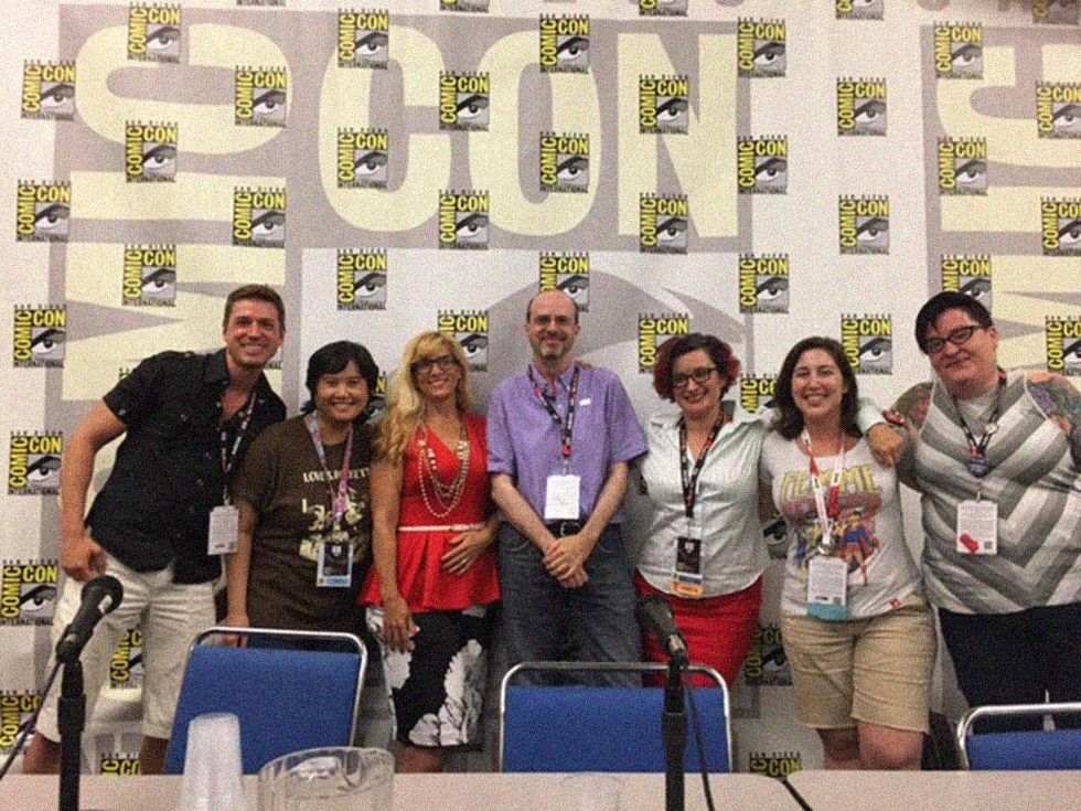 Panelists from the LGBT Geek Year in Review panel at Comic-Con 2016.