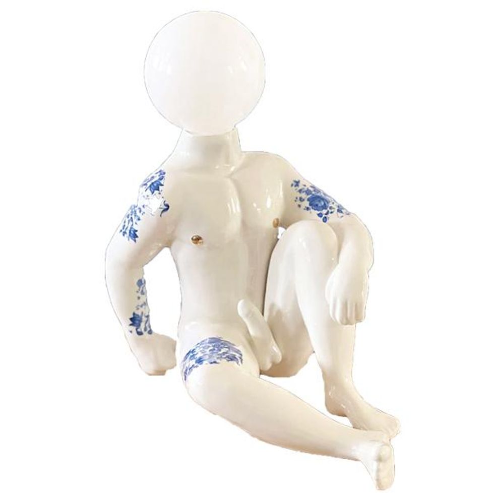 Pansy Ass Sitting Boy Lamp
