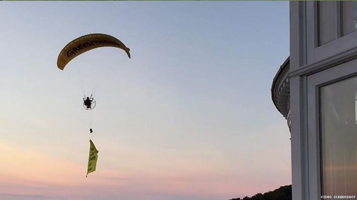Paragliding Trump Protester Arrested