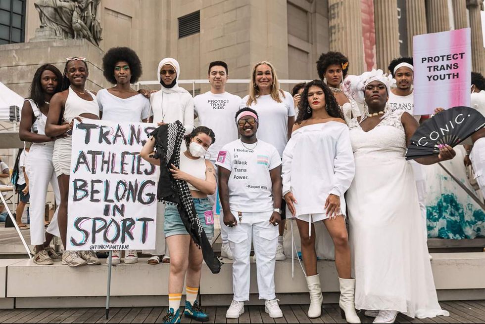 Participants of the Gender Liberation March in Washington DC on September 14 2024