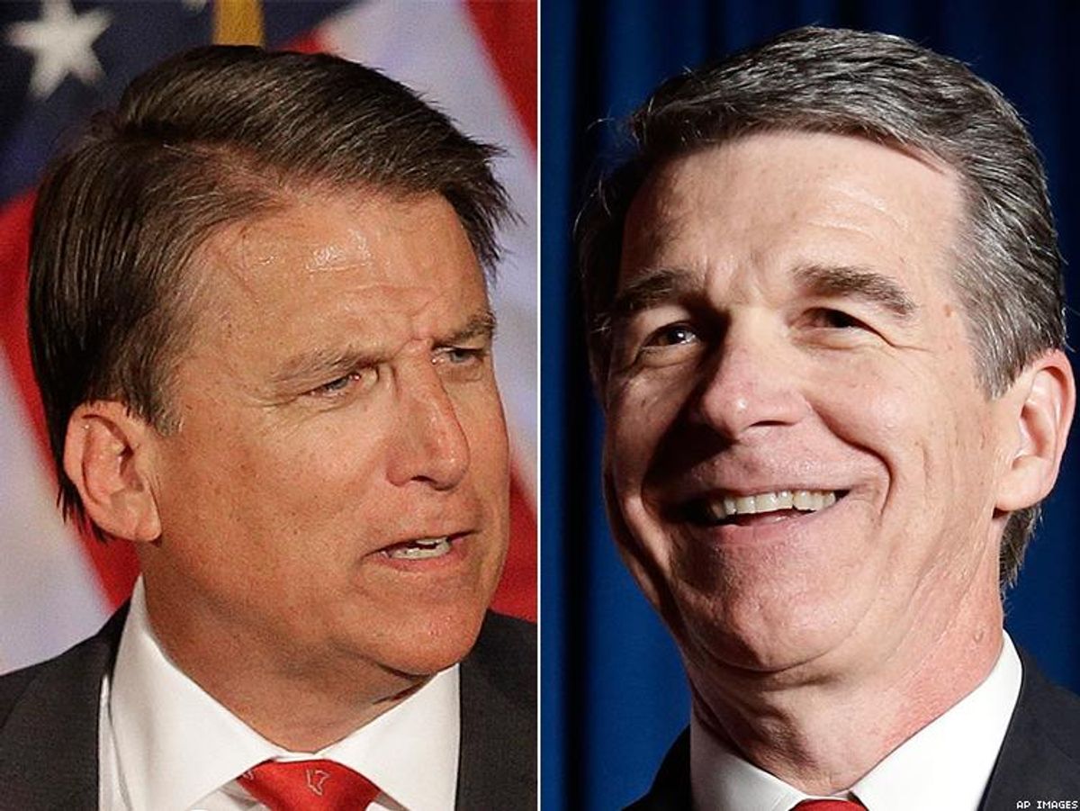 Pat McCrory and Roy Cooper