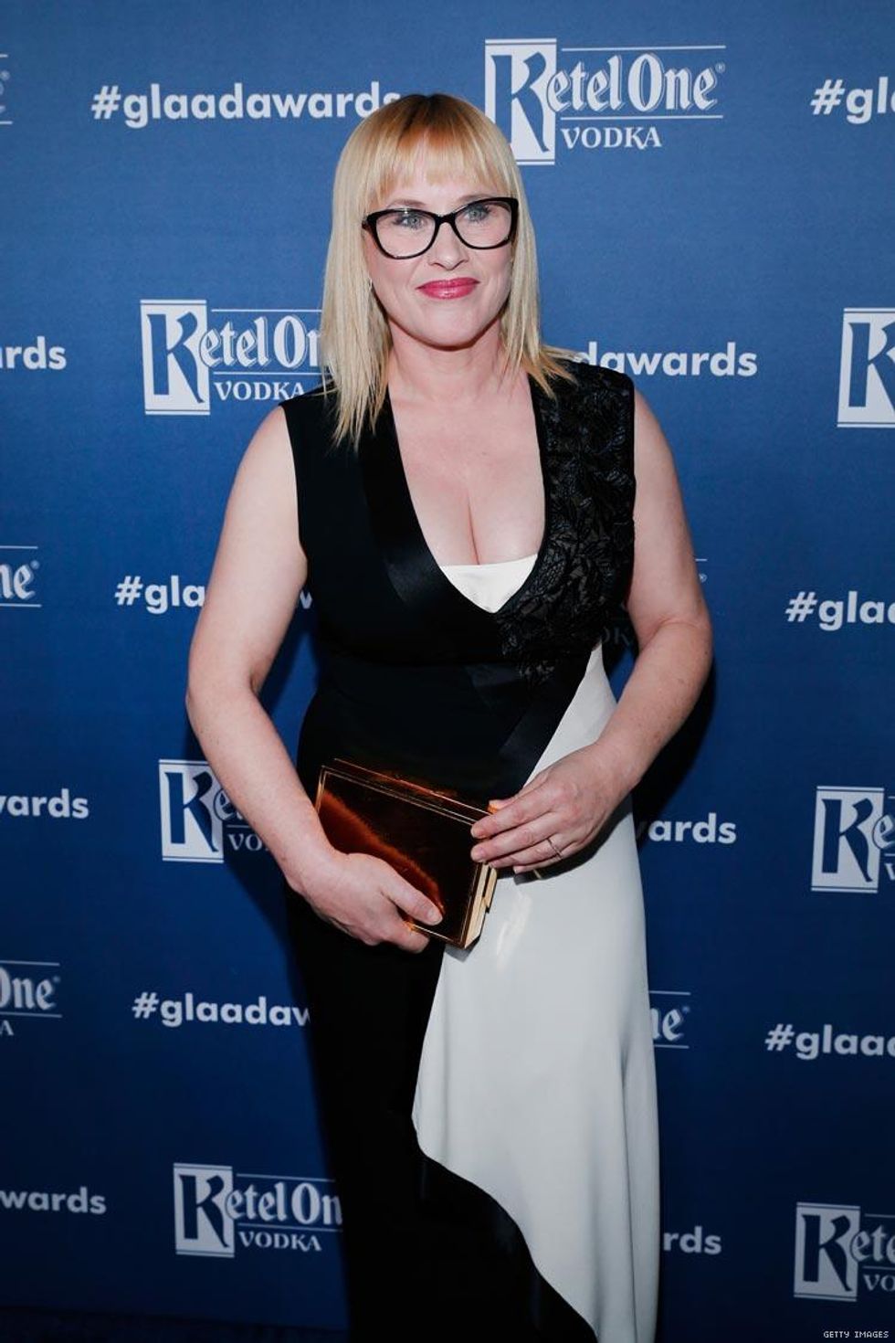 Patricia Arquette gave a heartfelt introduction of GLAAD president Sarah Kate Ellis.
