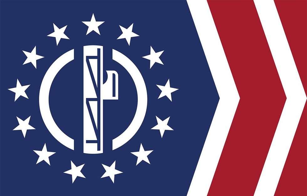 Patriot Front flag via wikipedia