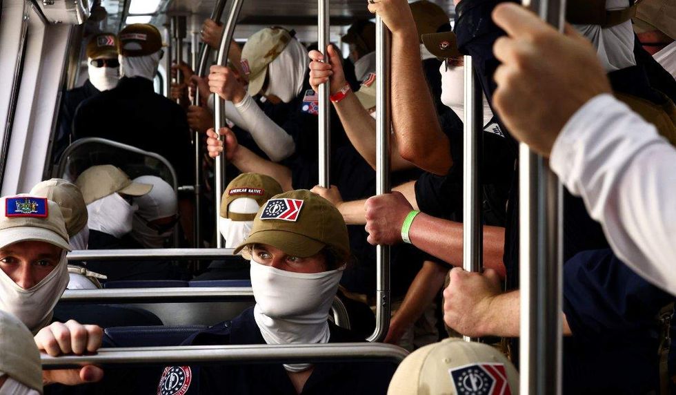 patriot front people on the dc metro