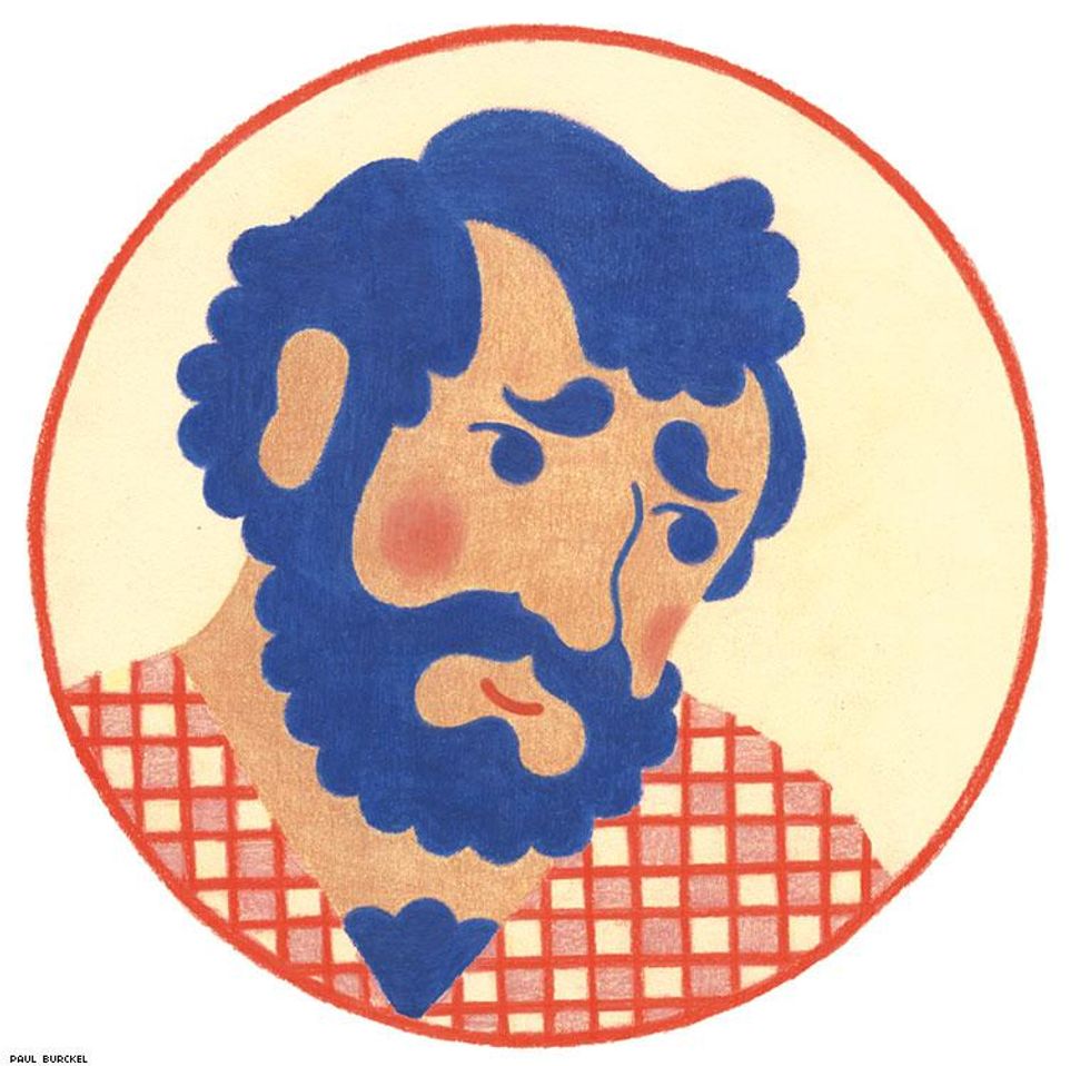 Paul Burckel: \u201cAlberto\u201d, colored pencils on paper, 20x20cm