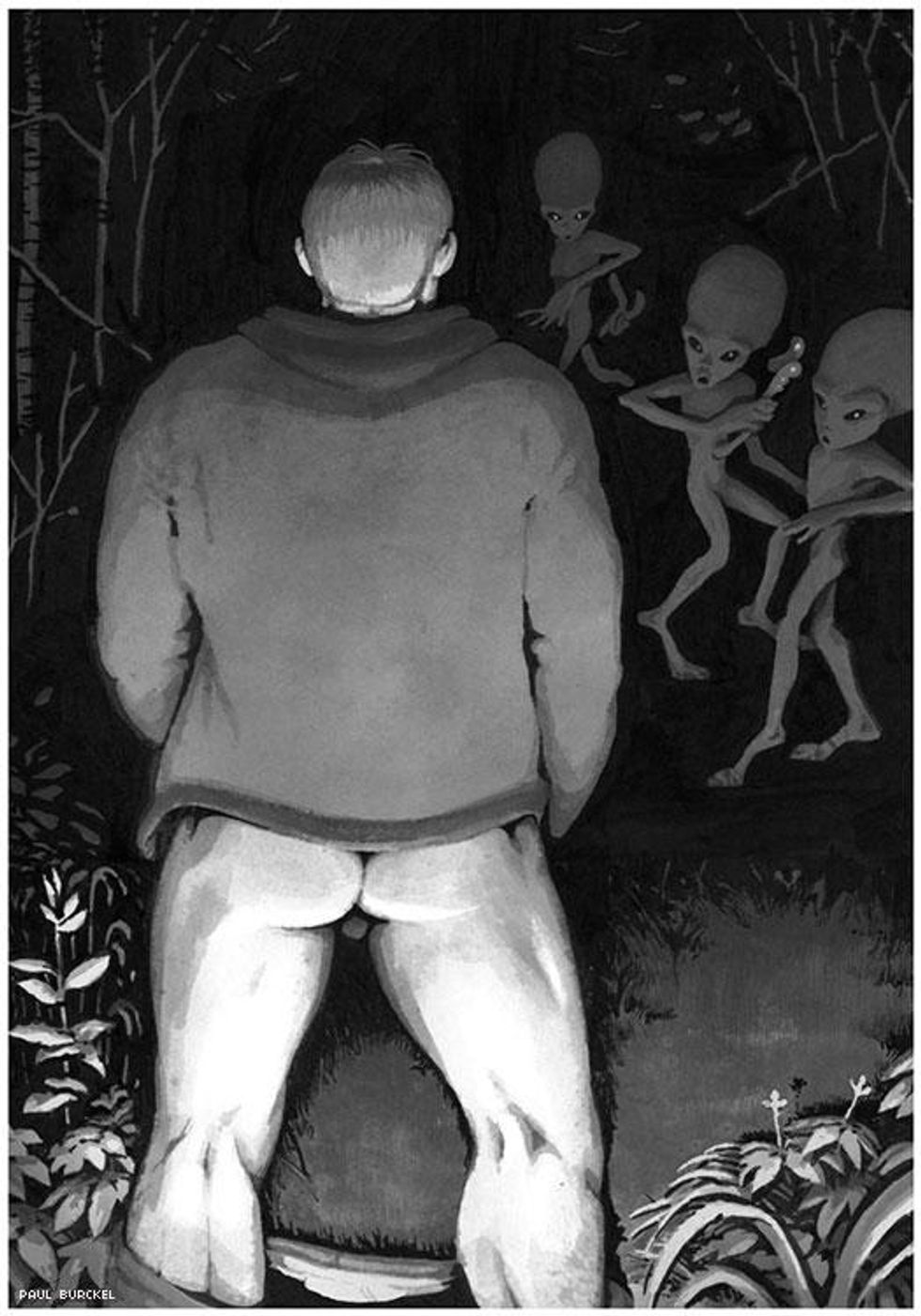 Paul Burckel: \u201cGays vs. Greys\u201d, ink on paper, 20x29cm