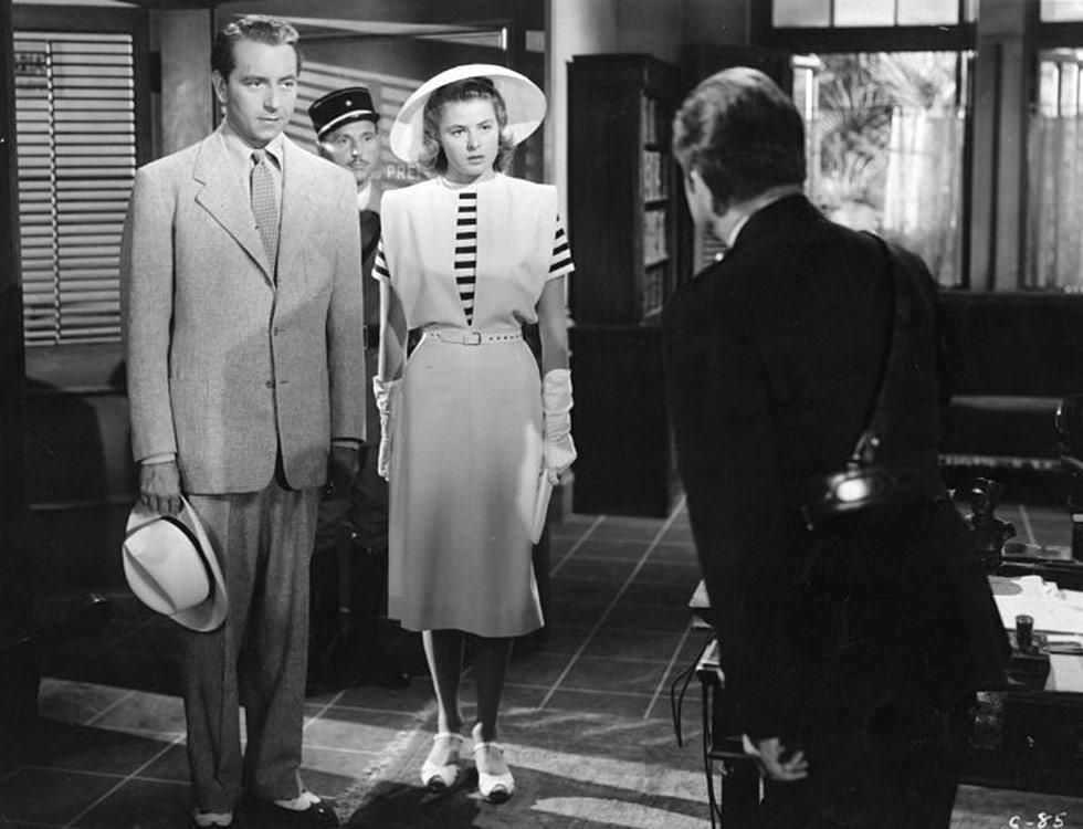 Paul Henreid, Ingrid Bergman, and Claude Rains in Casablanca