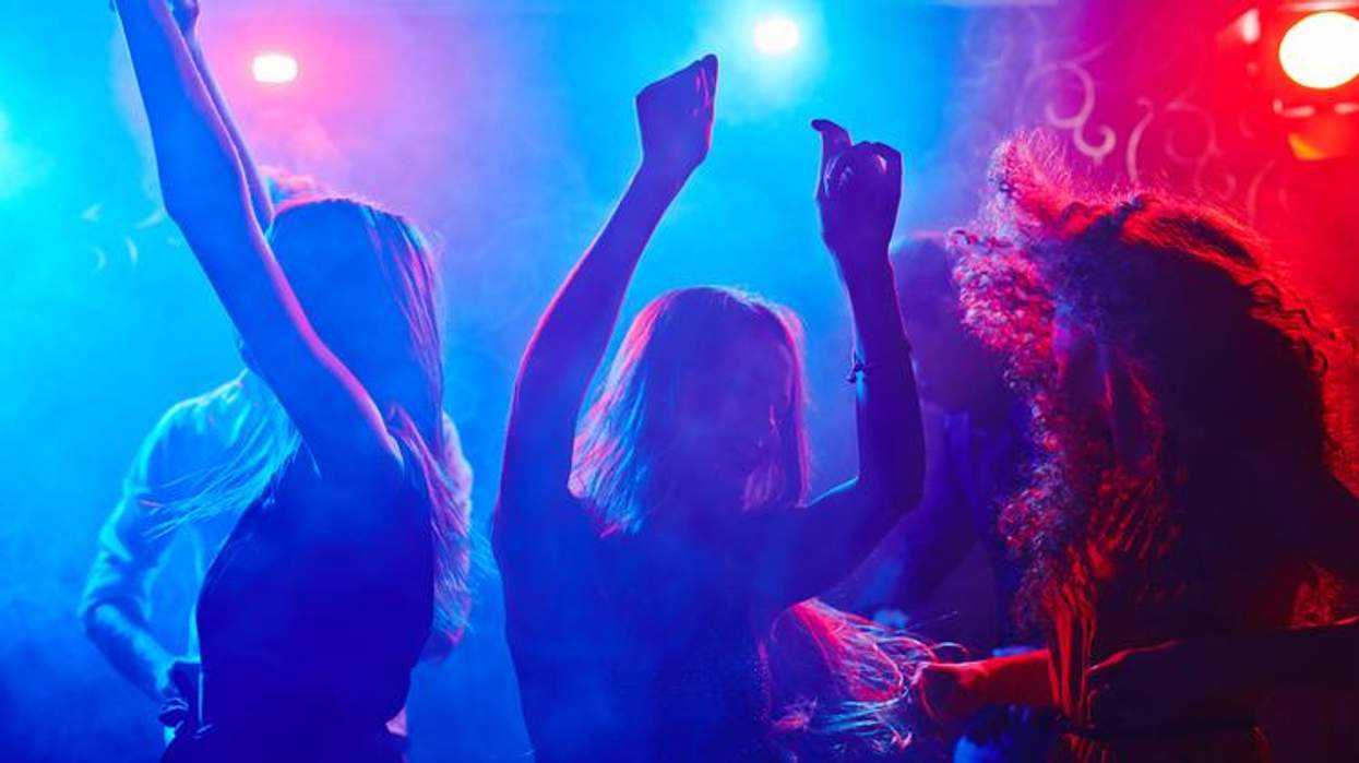 People dancing at a club