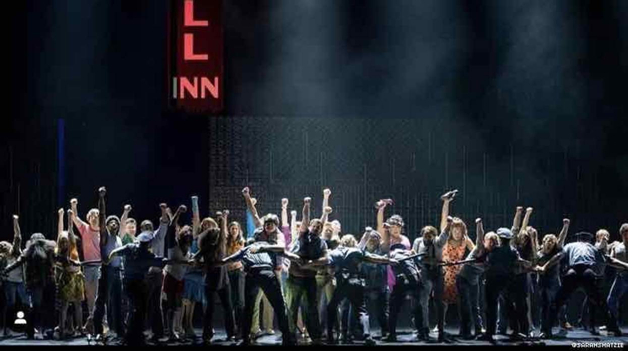 People standing on stage during Stonewall! the opera