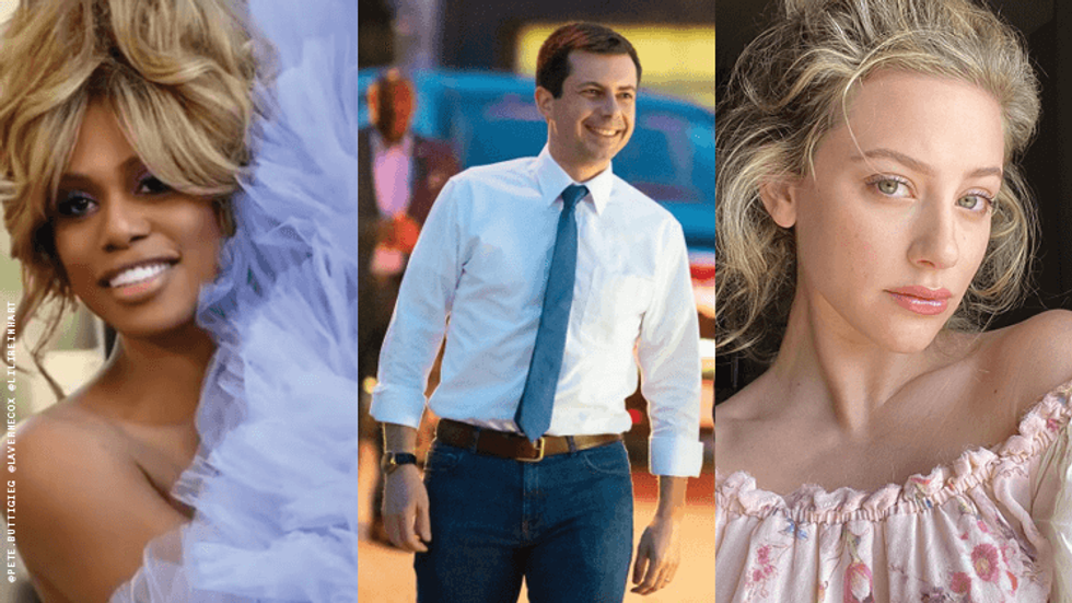 Pete Buttigieg, Laverne Cox, Lili Reinhart