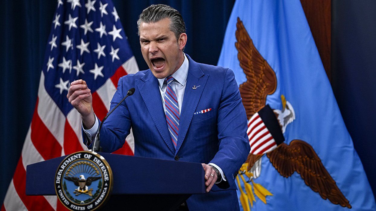 pete hegseth press conference meltdown trans people