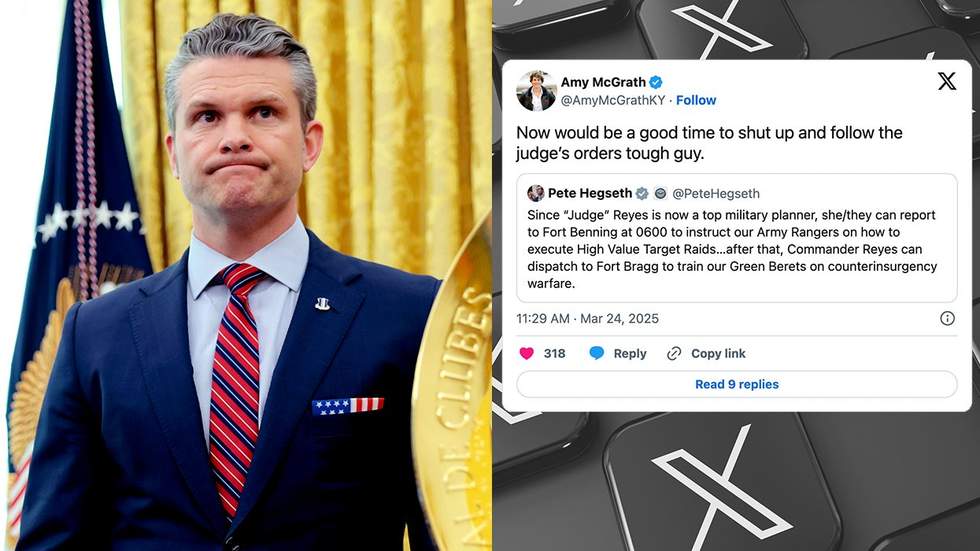 Pete Hegseth tweet xcom public post Amy McGrath KY