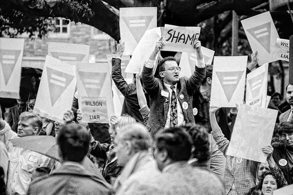 Pete Wilson protest at UCLA
