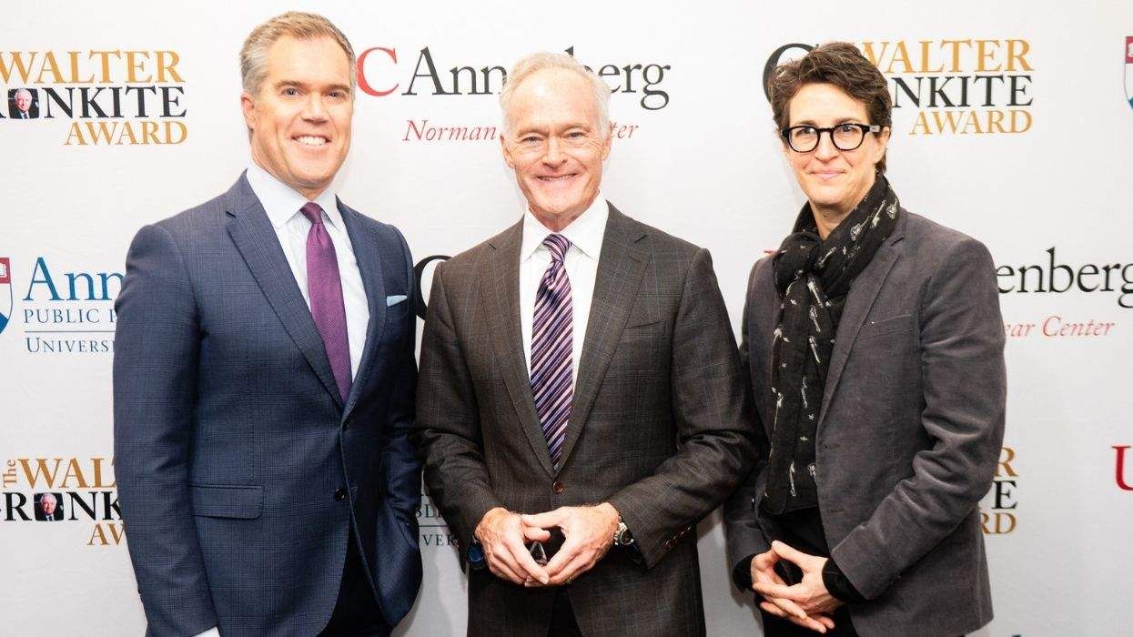 peter alexander scott pelley and rachel maddow at the 2025 walter cronkite awards