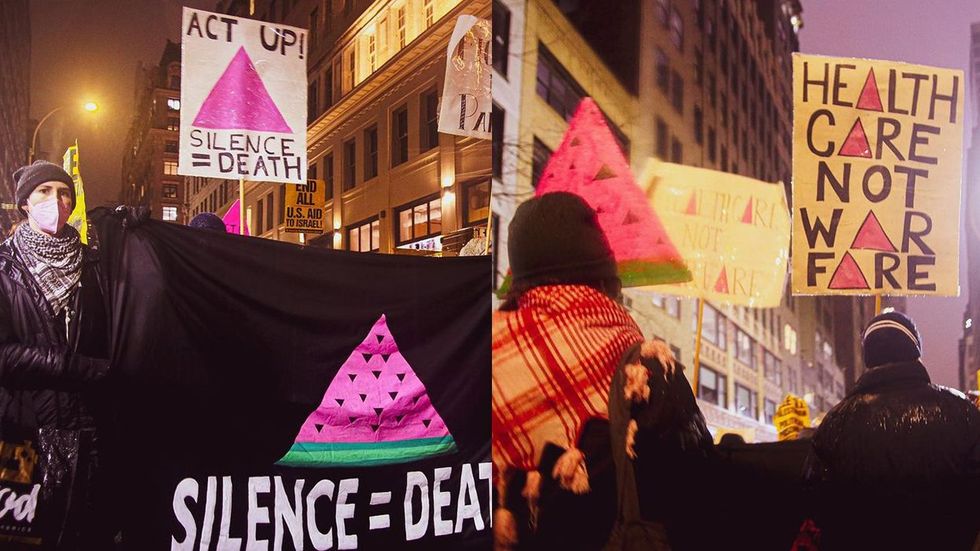 Photo Gallery ACT UP NY marched for Palestine to say once again SILENCE EQUALS DEATH