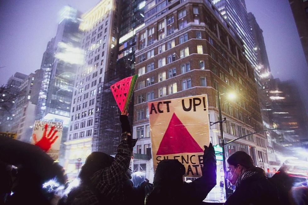 Photo Gallery ACT UP NY marched for Palestine to say once again SILENCE EQUALS DEATH