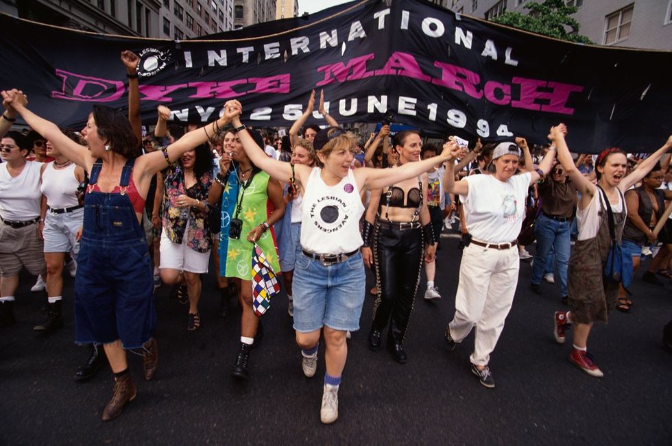 photo gallery Dyke Marches Dykes on Bikes worldwide through history
