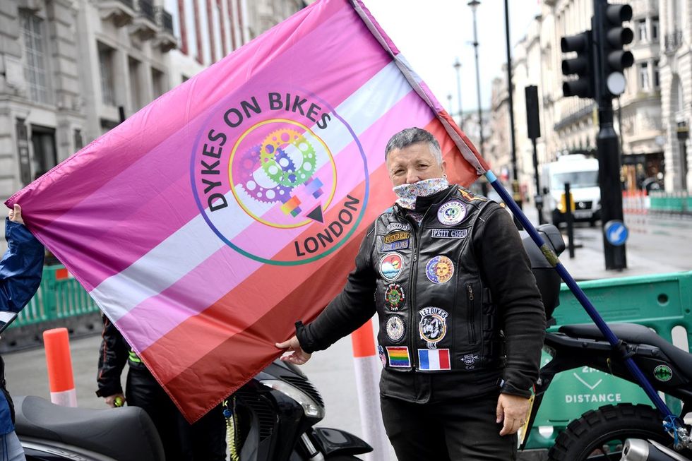 photo gallery Dyke Marches Dykes on Bikes worldwide through history