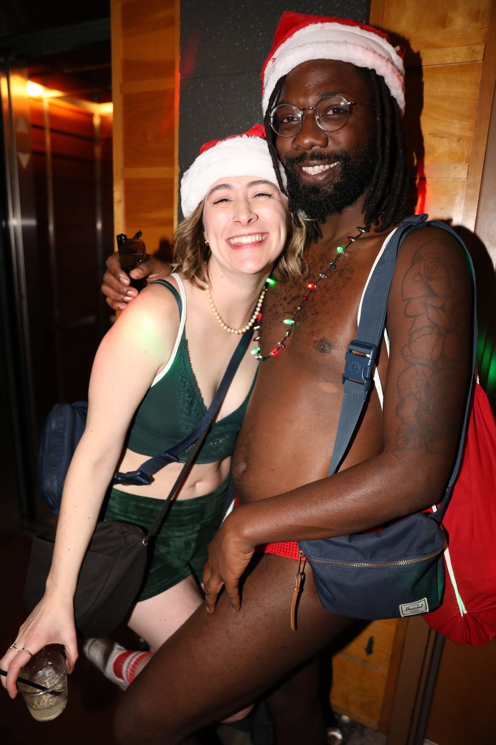 photo gallery gay bar Sidetrack Chicago Santa Speedo Run party 2024