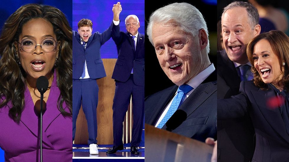 photo gallery list best quotes moments DNC 2024 democratic national convention Oprah Gus Tim Walz Bill Clinton Doug Emhoff Kamala Harris