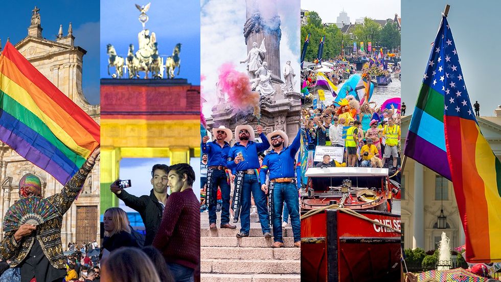 photo gallery list countries with legal marriage equality including Colombia Germany Mexico The Netherlands USA