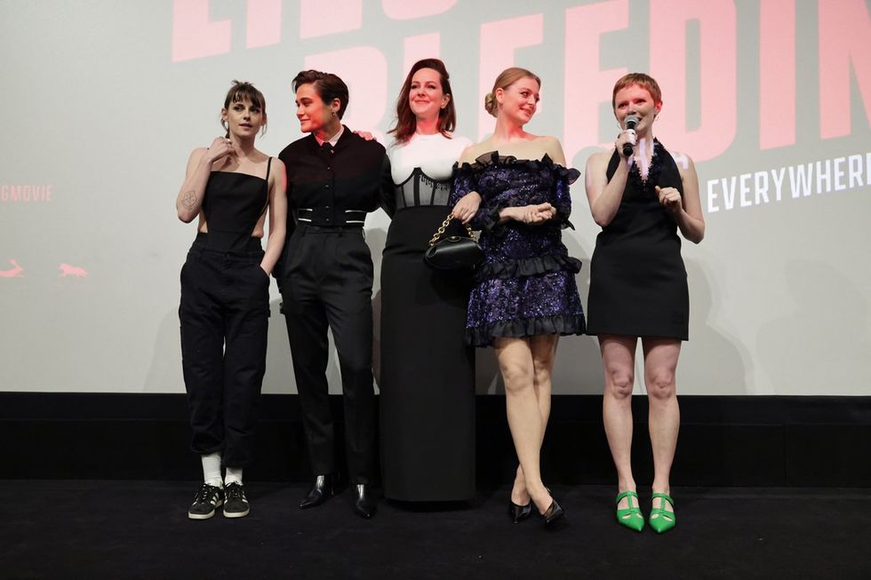 Photo Gallery Love Lies Bleeding Premiers Red Carpet Party Tracy Gilchrest panel