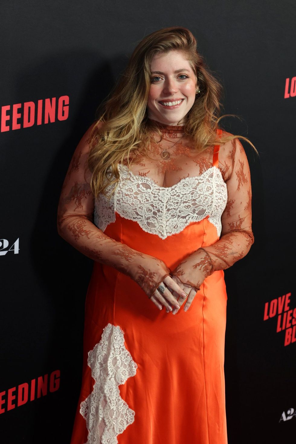 Photo Gallery Love Lies Bleeding Premiers Red Carpet Party Tracy Gilchrest panel