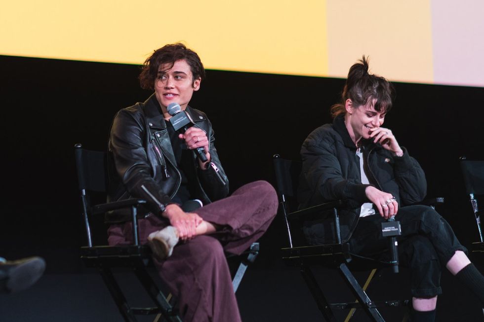 Photo Gallery Love Lies Bleeding Premiers Red Carpet Party Tracy Gilchrest panel