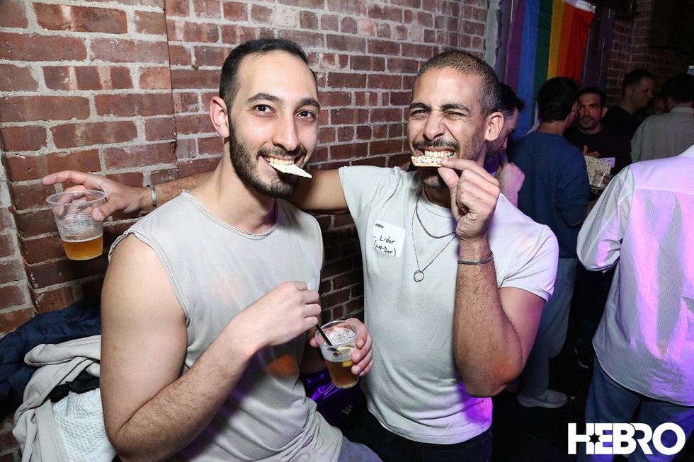 photo gallery NYC Passover Pregame gay bar party 2024 Hebro Events