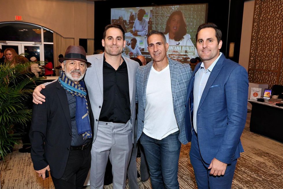 Photo Gallery of Easterseals South Florida's 33rd Annual Festival of Chefs - From left: Thomas Abraham, Christian Chavez, Easterseals South Florida Board member Eric Vainder, Ivan Chavez