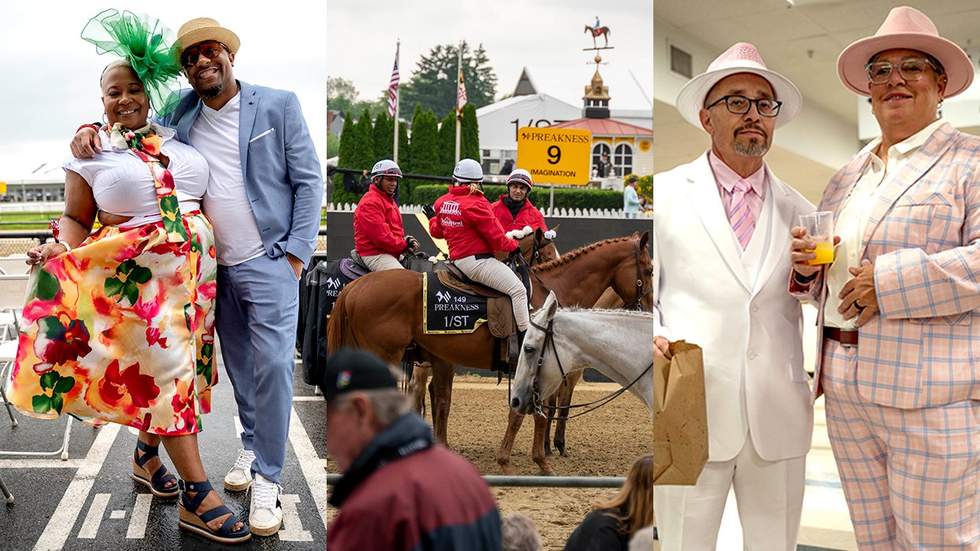 photo gallery peek at LGBTQ fashion inside this years Preakness Stakes horse race baltimore