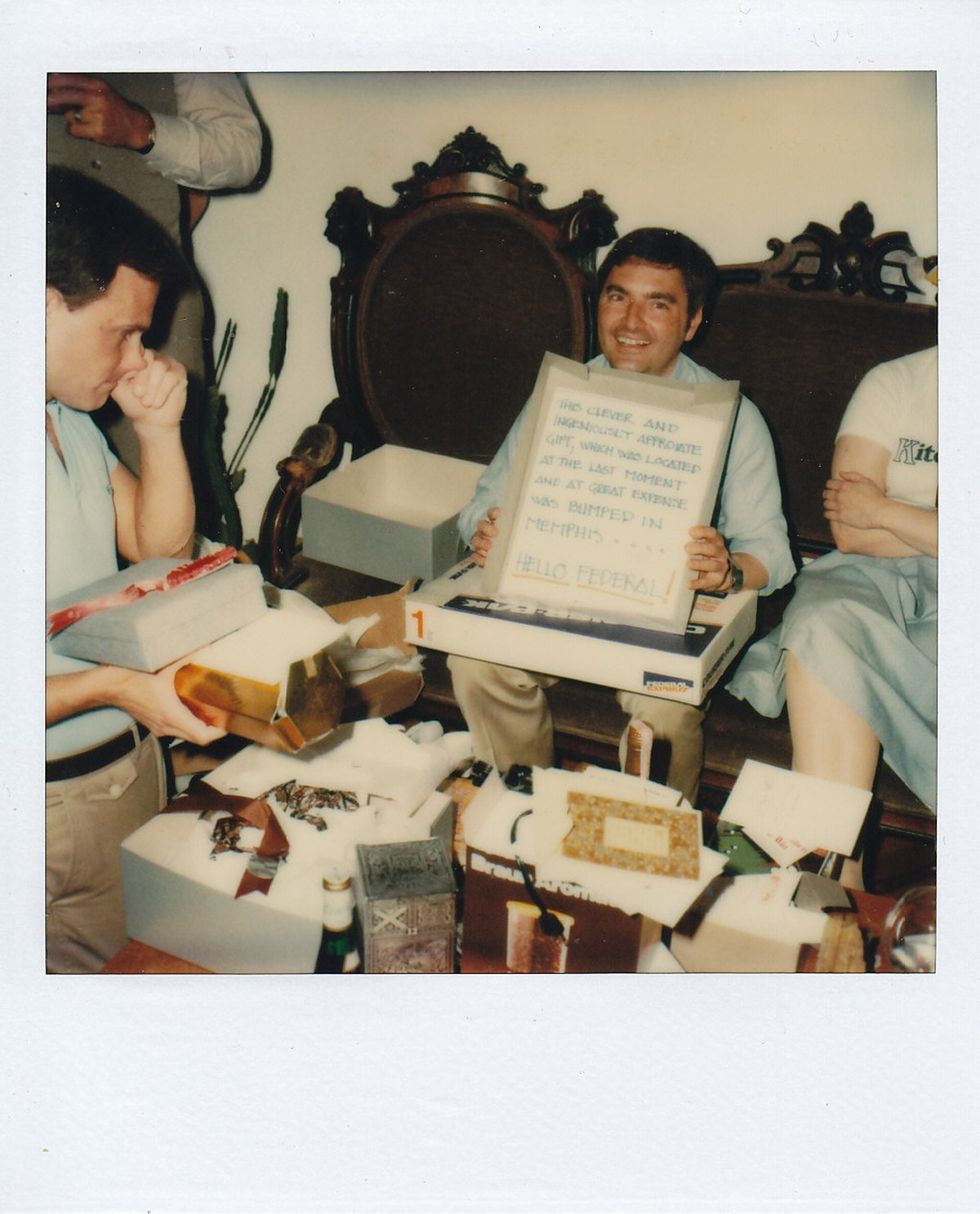 photo gallery Polaroids spanning from 1964 to 1991 documenting Houston male throuple John Jay Hollenburger Arthur Slaughter Gary Grether aka JAG and their social circle