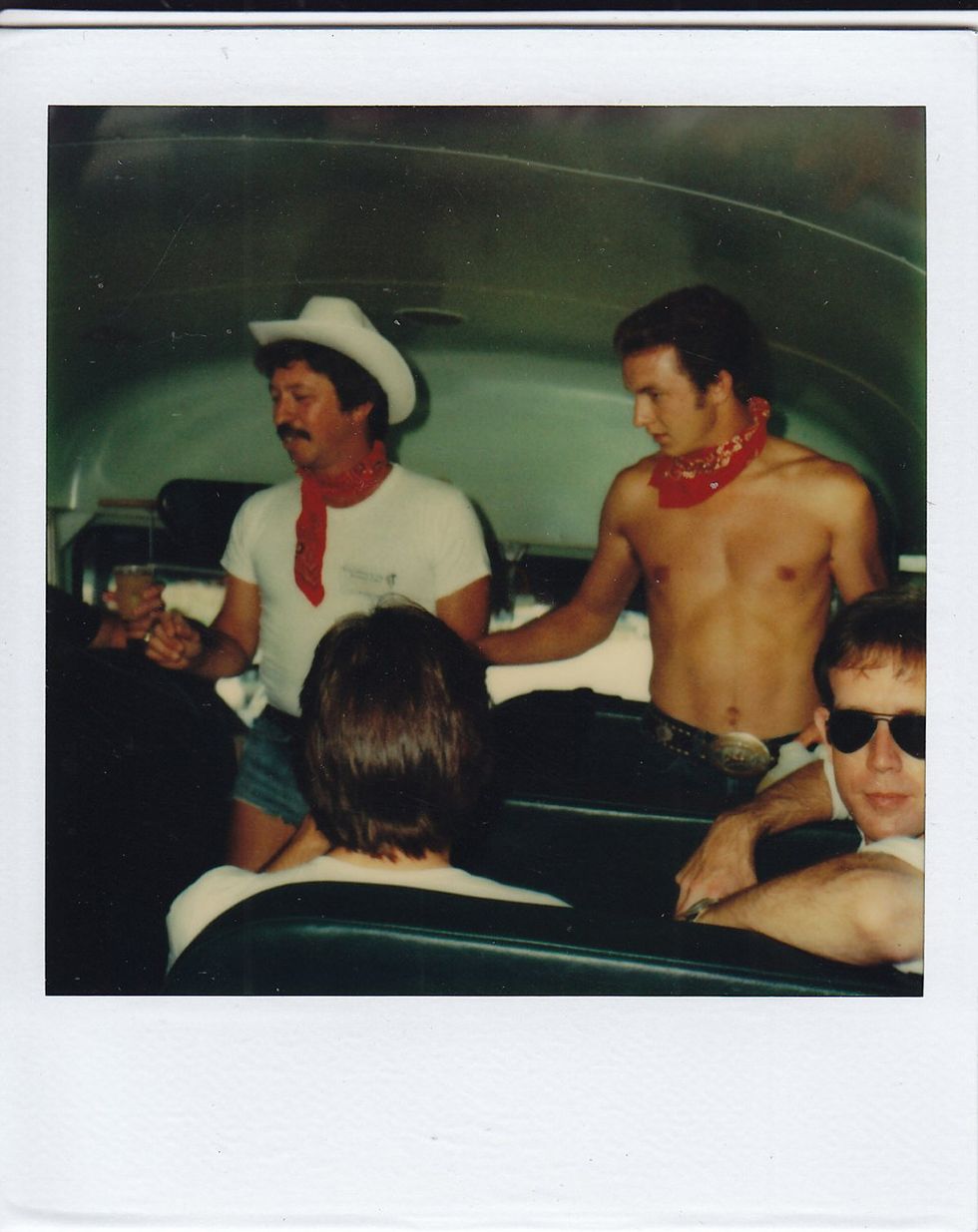 photo gallery Polaroids spanning from 1964 to 1991 documenting Houston male throuple John Jay Hollenburger Arthur Slaughter Gary Grether aka JAG and their social circle