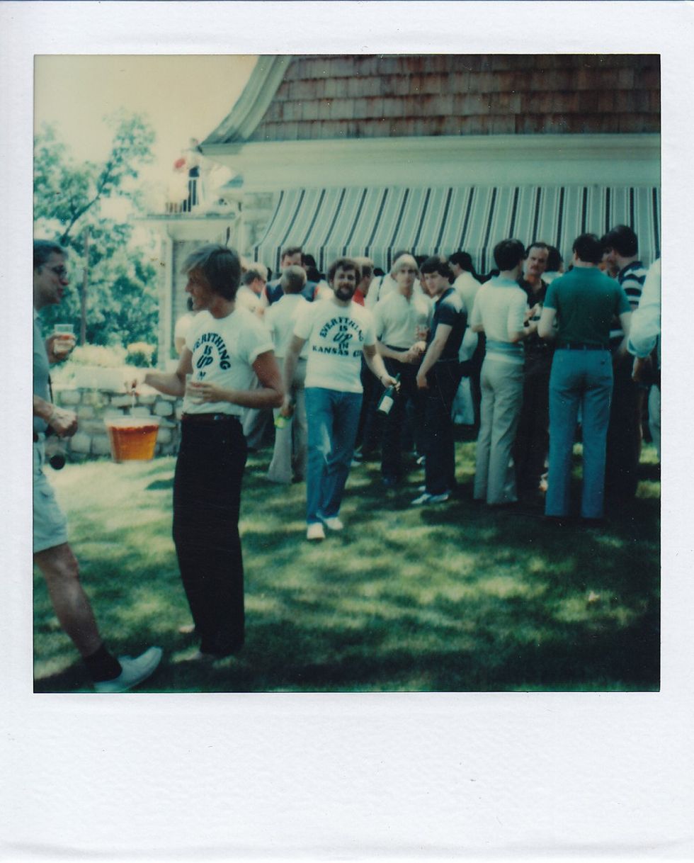 photo gallery Polaroids spanning from 1964 to 1991 documenting Houston male throuple John Jay Hollenburger Arthur Slaughter Gary Grether aka JAG and their social circle