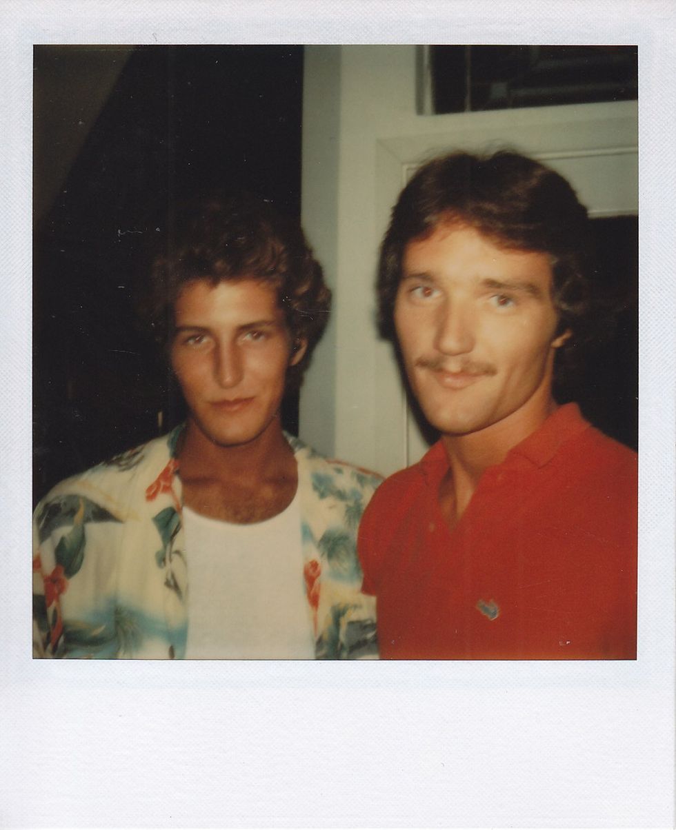photo gallery Polaroids spanning from 1964 to 1991 documenting Houston male throuple John Jay Hollenburger Arthur Slaughter Gary Grether aka JAG and their social circle