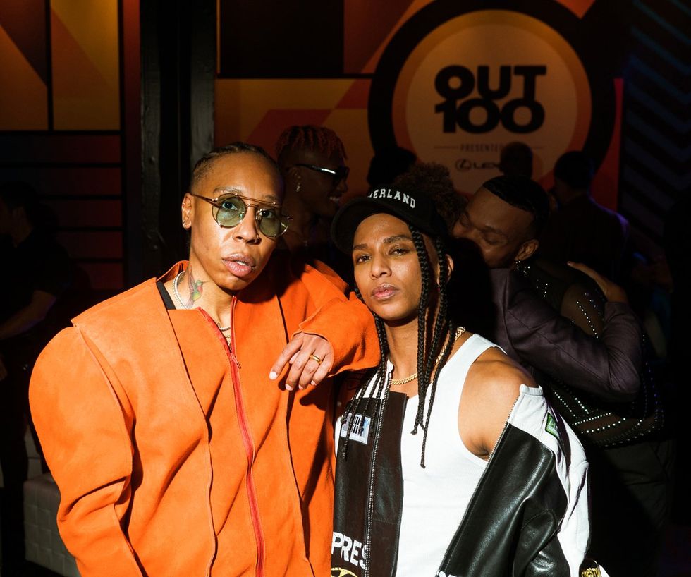 photo gallery queer photographer Roland Fitz Out100 2024 party pics Lena Waithe and guest