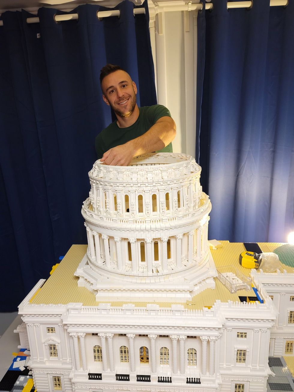 photo gallery Richard Paules Lego Master famous landmarks Capitol Building Washington DC